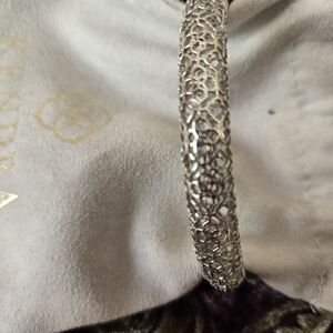 Kendra Scott Silver Filigree Bangle